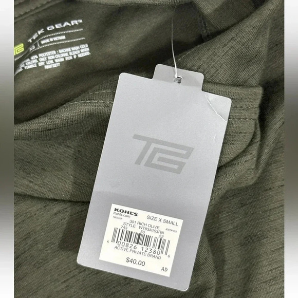 Tek Gear Women's Olive Green Cowl Neck Long Sleeve Sweater Pullover sz XS - Picture 7 of 7